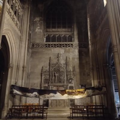 Installation à l'église St Bernard, Paris 18e