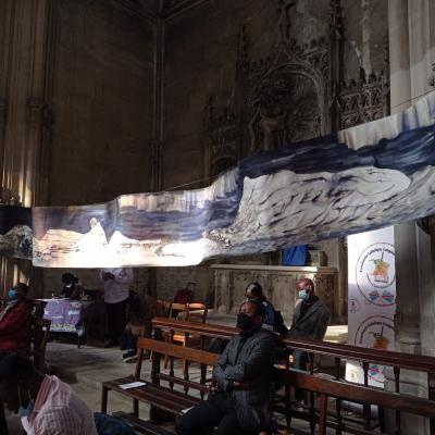 Installation à l'église St Bernard, Paris 18e