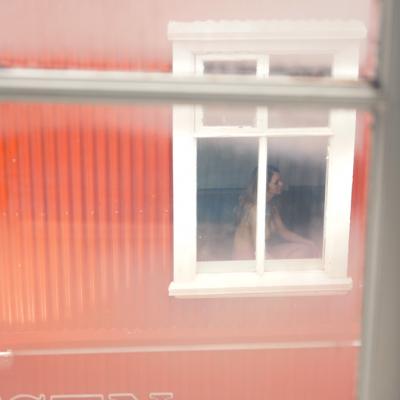 Voyeur en iceland, la pose pour l'artiste.